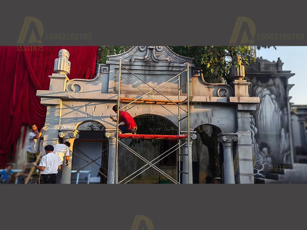 广东省江门市赤坎华侨古镇舞台景片制作