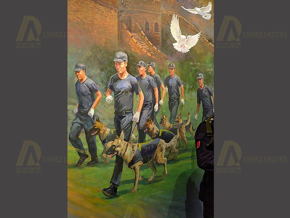 江苏省禁毒馆油画创作