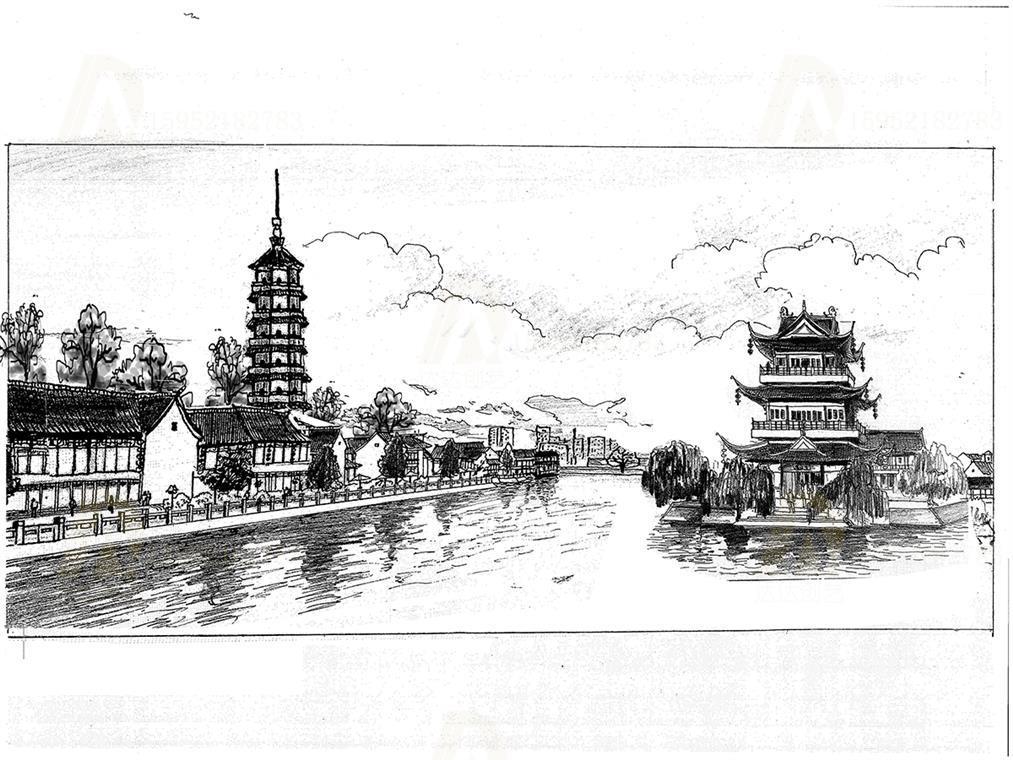 博物馆油画创作手稿