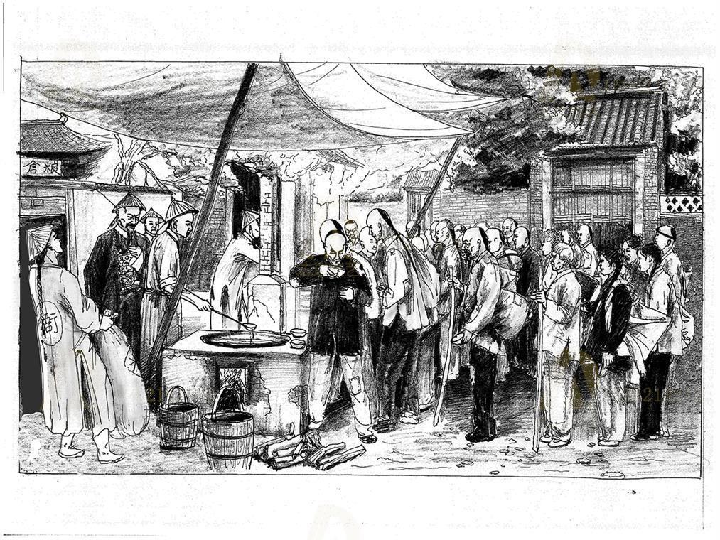 博物馆油画创作手稿
