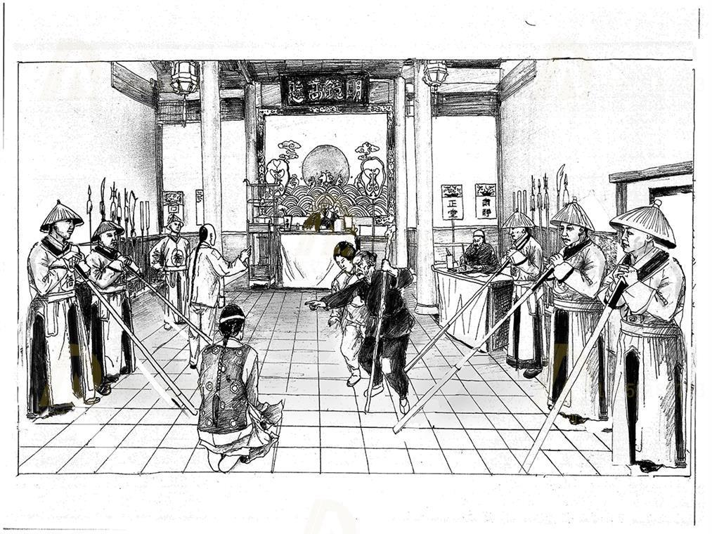 博物馆油画创作手稿
