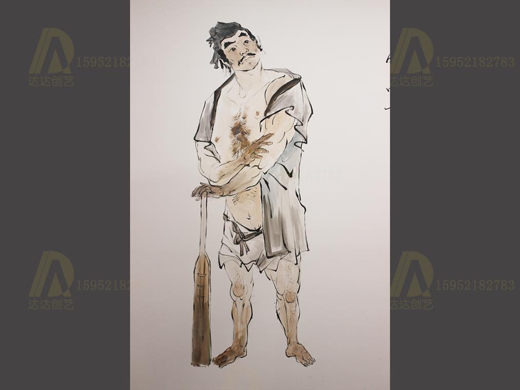 108将人物国画